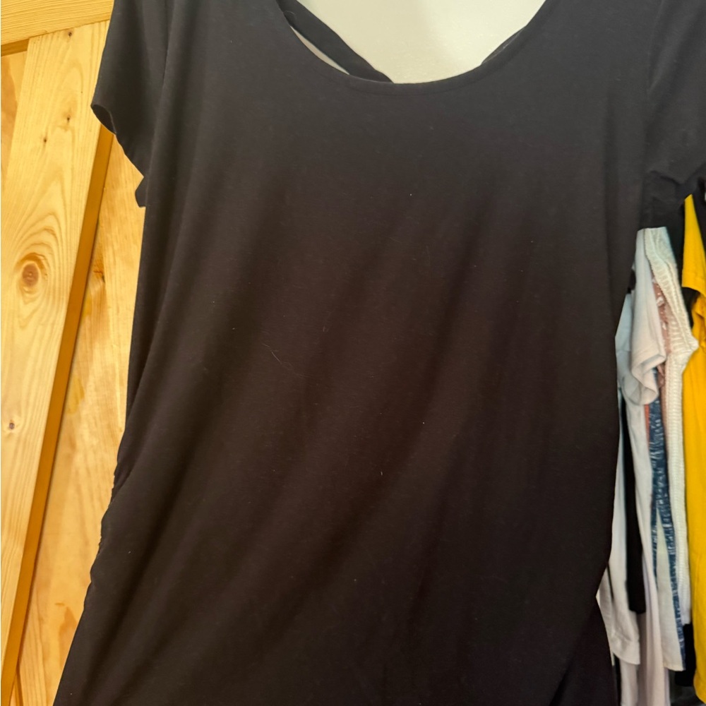 NOBO Black Cut Out Short Sleeve Tee